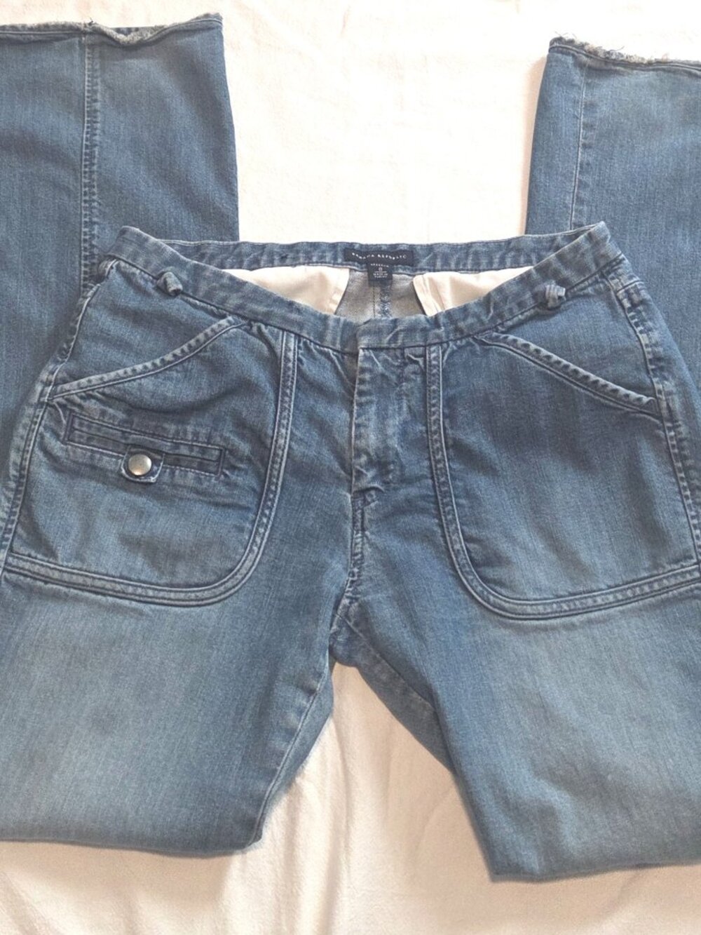 Banana Republic Women’s Mid-Rise Straight Blue Stretch Jeans - Size 8